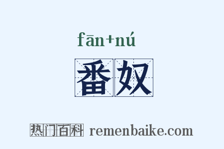 番奴是什么意思的图片